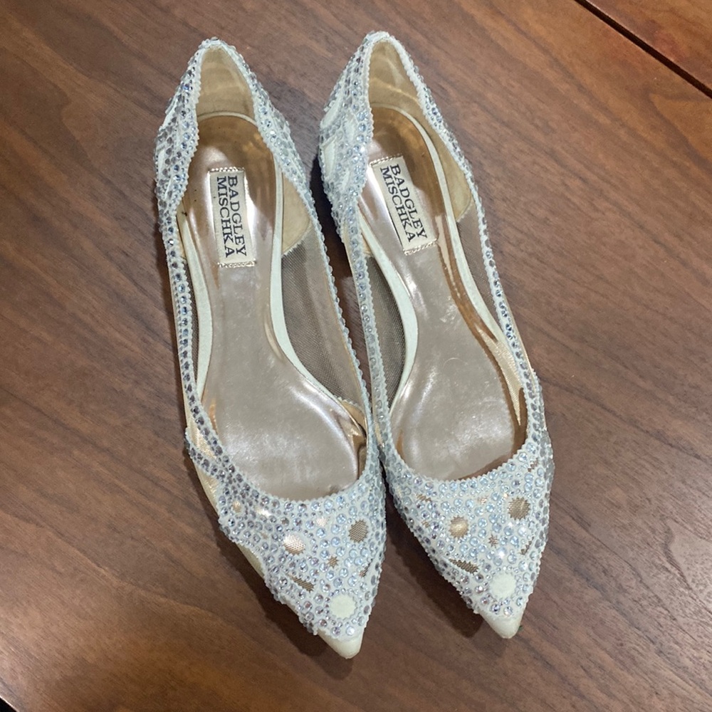 Badgley Mischka wedding flats